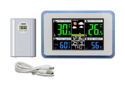 433MHZ Wireless Transmission Farbdisplay Wetter vorhersage Bell